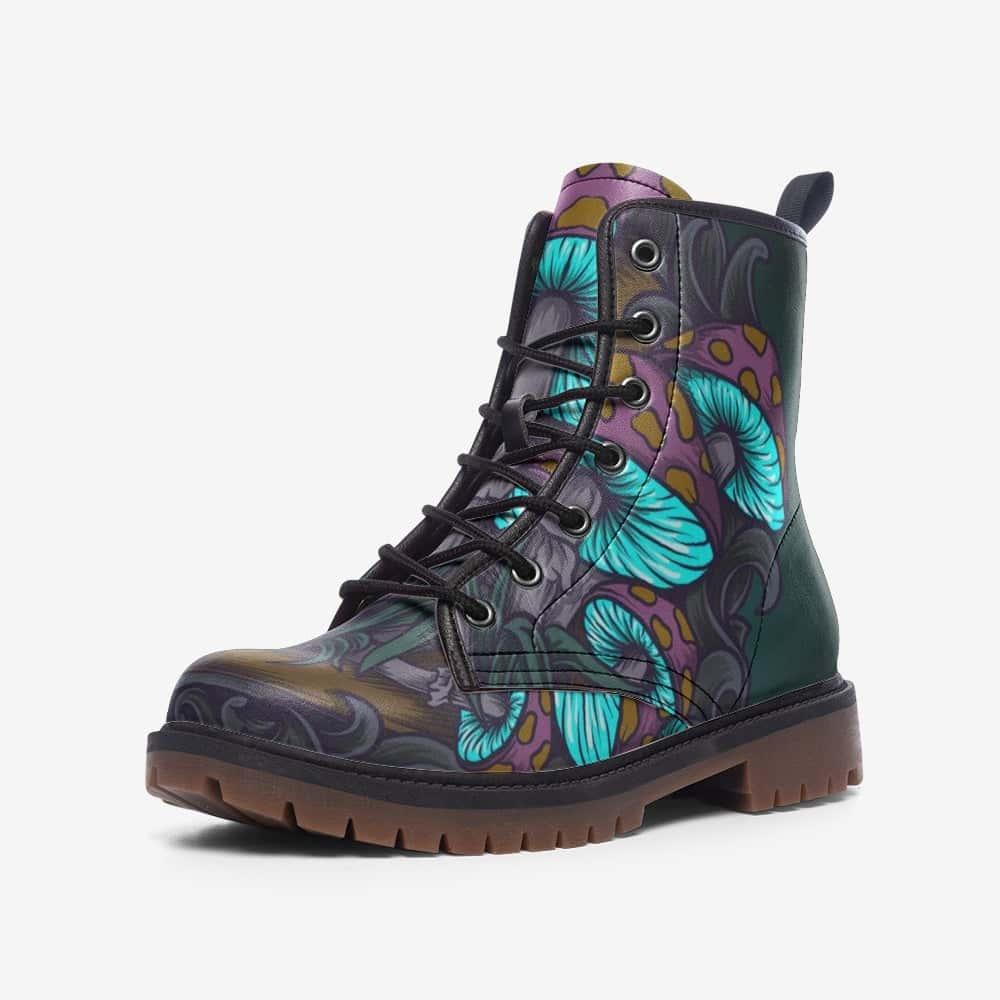 Mushrooms Vegan Leather Boots - $99.99 - Free Shipping