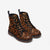 Orange Leopard Print Vegan Leather Boots - $99.99 - Free