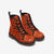 Orange Leopard Print Vegan Leather Boots - $99.99 - Free