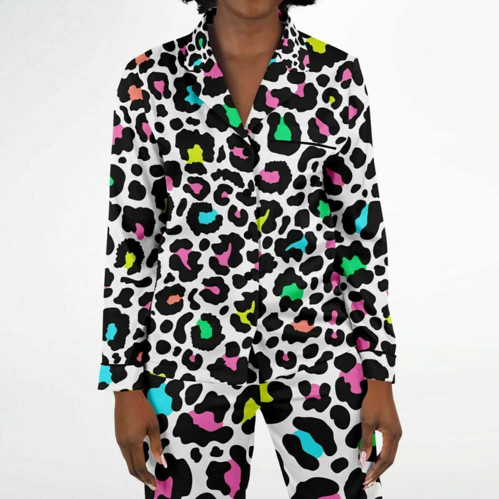 Pastel Leopard Print Pajamas - $84.99 Free Shipping