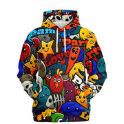 Peace, Love and Party Fashion Hoodie