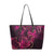 Pink and Black Alcohol Ink Pattern Chic Vegan Leather Tote
