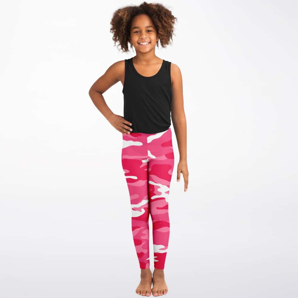 Pink And White Camo Leggings - Free Shipping - Projects817 - Projects817 LLC