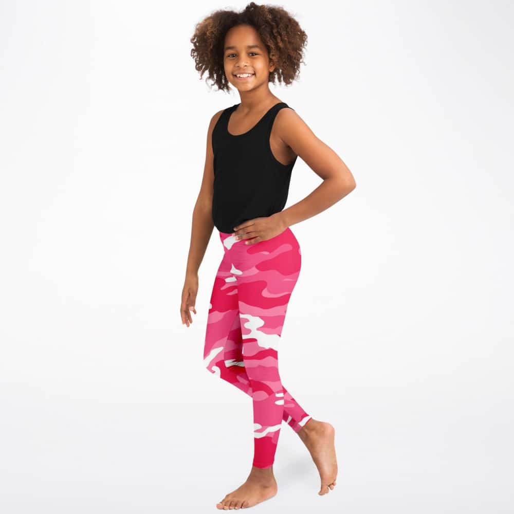 Pink And White Camo Leggings - Free Shipping - Projects817