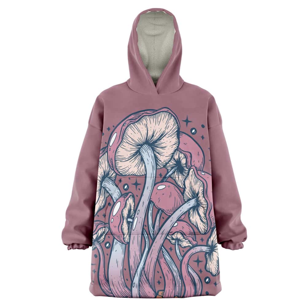 Pink Mushrooms Snug Hoodie - $84.99 - Free Shipping