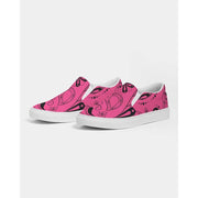 Pink Paisley Bandana Slip-On Canvas Shoes