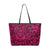 Pink Snakeskin Pattern Chic Vegan Leather Tote Bag - $64.99