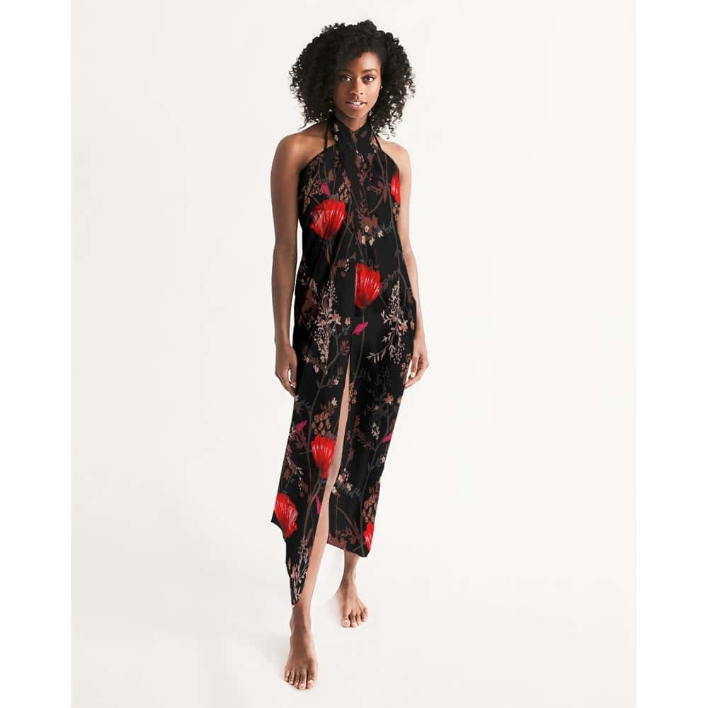 Poppy Flowers Swim Cover Up - $39.99 Free Shipping