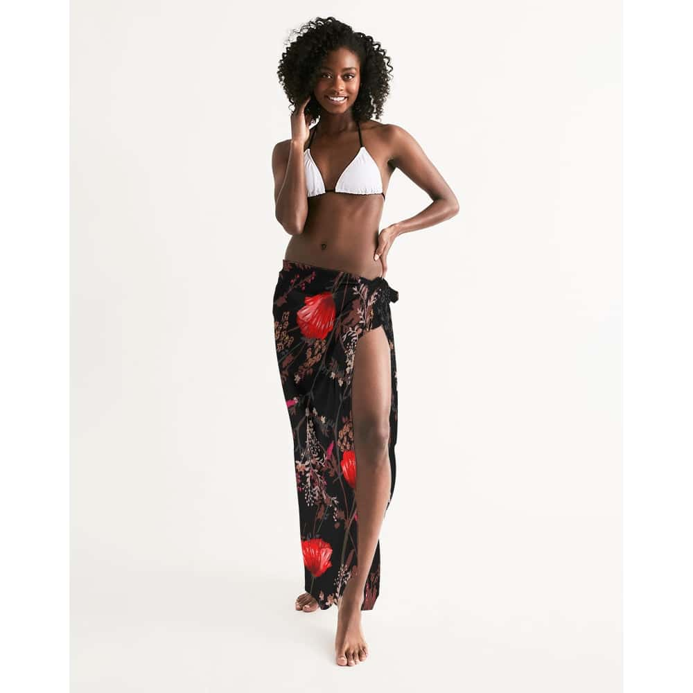 Poppy Flowers Swim Cover Up - $39.99 Free Shipping