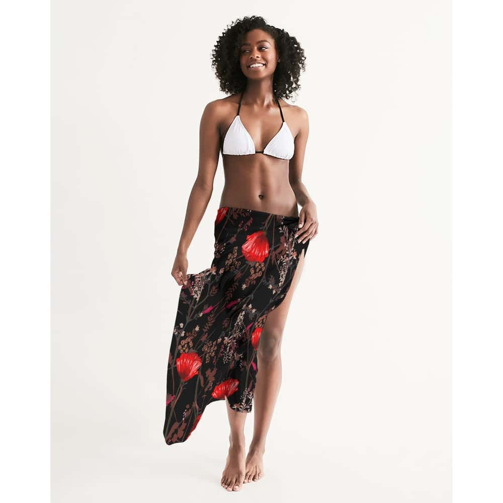 Poppy Flowers Swim Cover Up - $39.99 Free Shipping