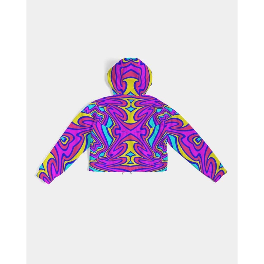 Psychedelic Cropped Windbreaker - Free Shipping - Projects817 LLC