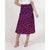 Purple and Pink Leopard Print A-Line Midi Skirt - $59.99 -