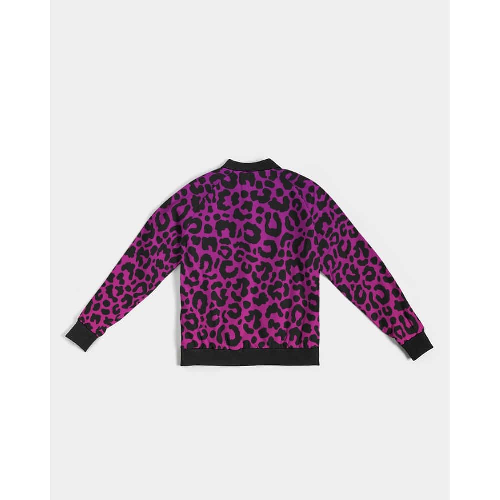 Purple and Pink Leopard Print Lightweight Jacket - $74.99 -