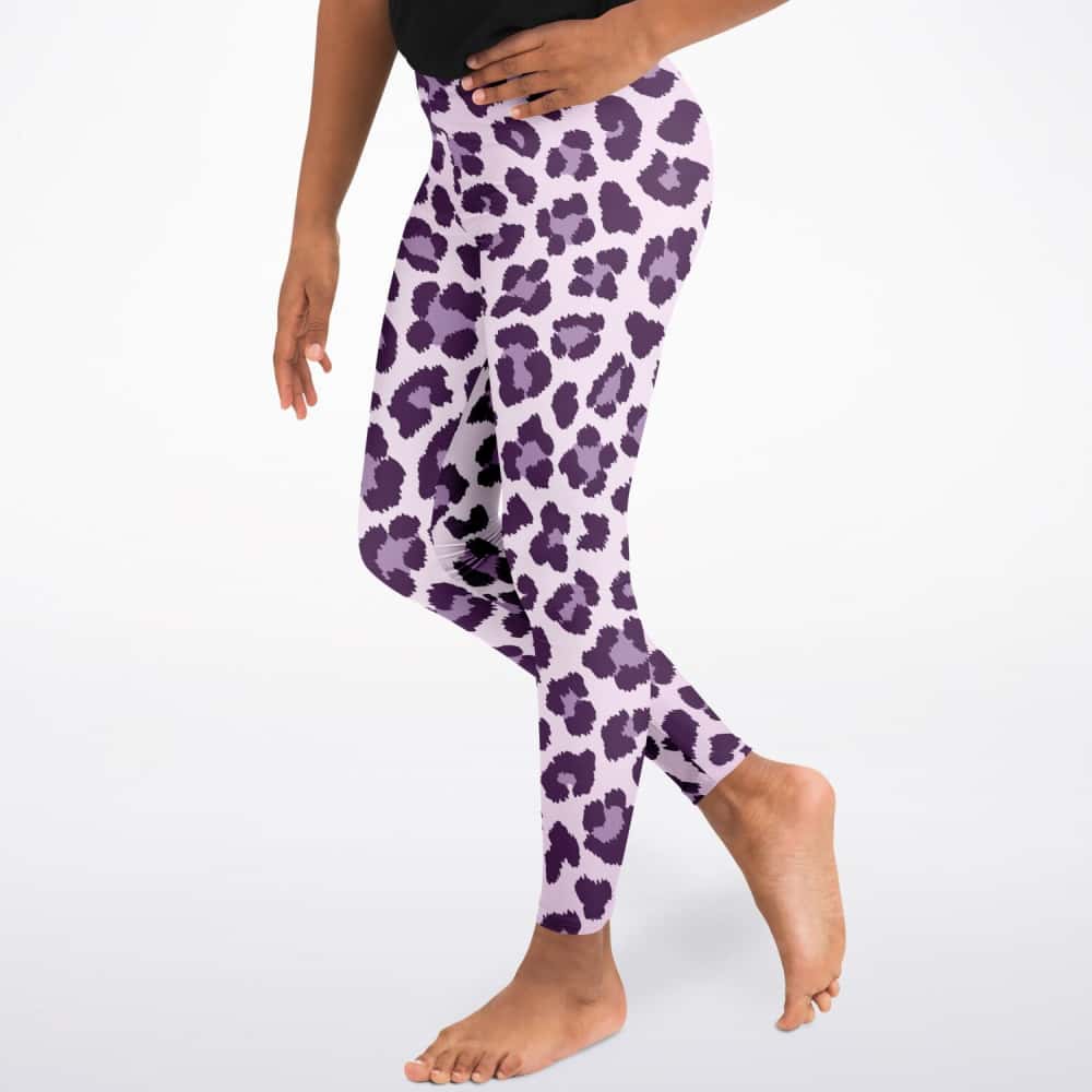 Purple Leopard Print Leggings - Free Shipping - Projects817 - Projects817  LLC