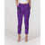 Purple Paisley Bandana Belted Tapered Pants - $64.99 - Free