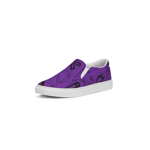 Purple Paisley Bandana Slip - On Canvas Shoes - $64.99 Free