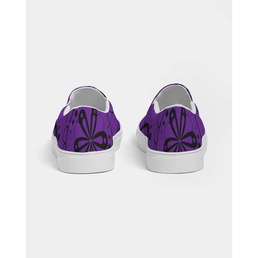 Purple Paisley Bandana Slip - On Canvas Shoes - $64.99 Free