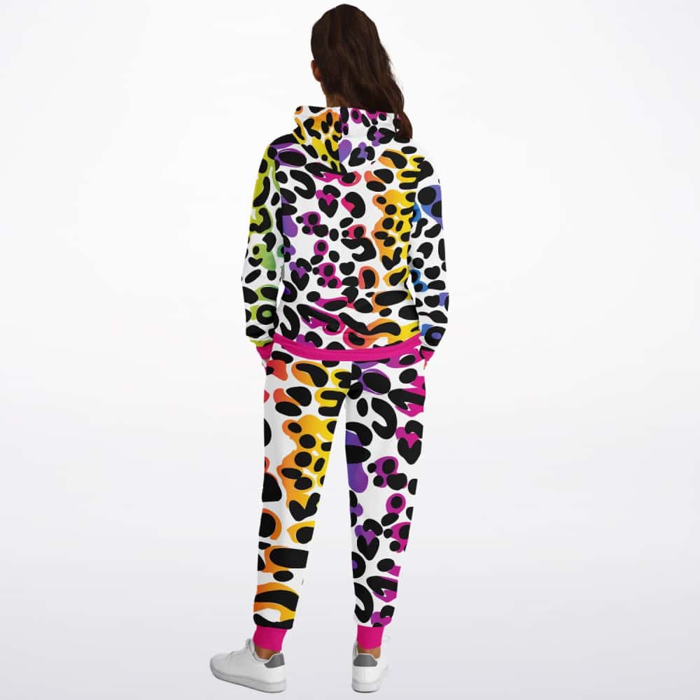 Rainbow Leopard Print Jogger Set - $94.99 - Free Shipping