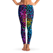 Rainbow Leopard Print Leggings