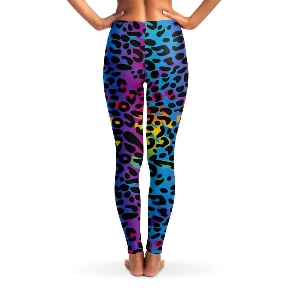 Rainbow Leopard Print Leggings - $54.99 - Free Shipping