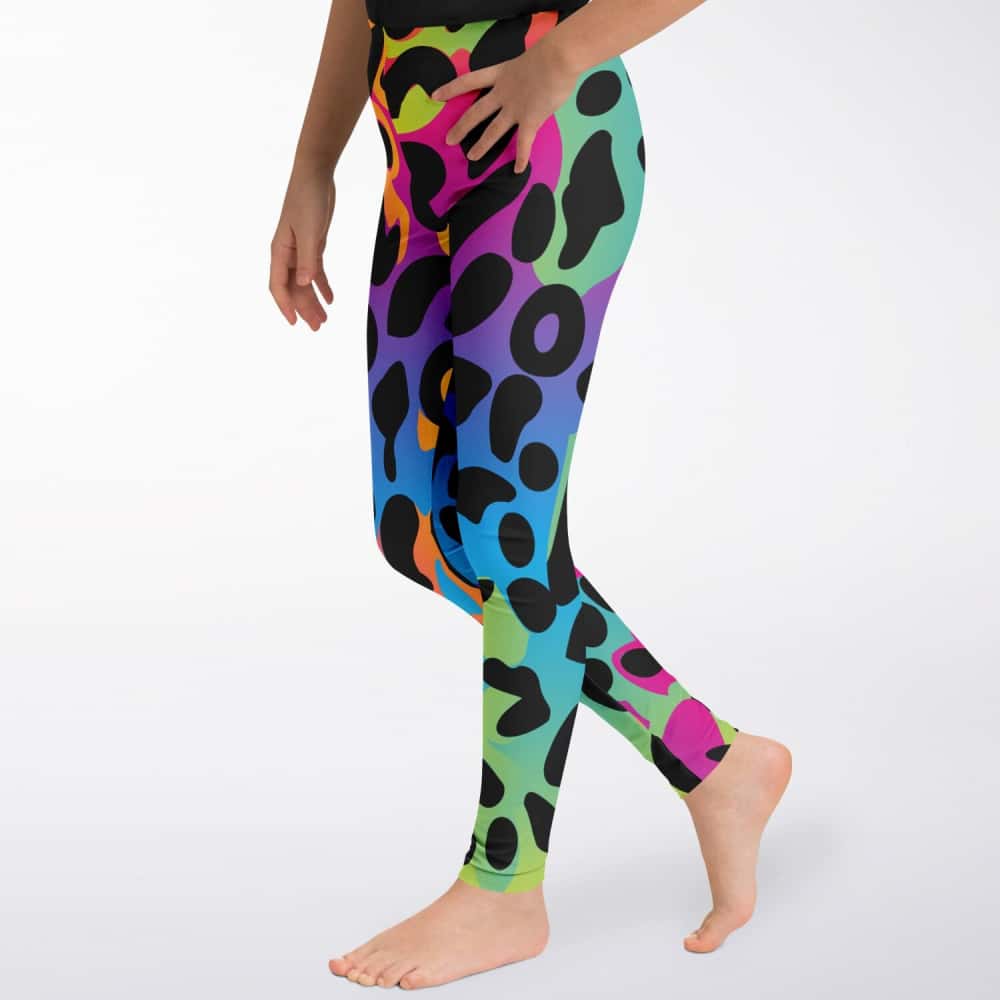 Rainbow Leopard Print Leggings - Free Shipping - Projects817 LLC