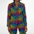 Rainbow Leopard Print Satin Pajamas - $84.99 - Free Shipping