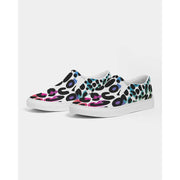 Rainbow Leopard Print Slip-On Canvas Shoes