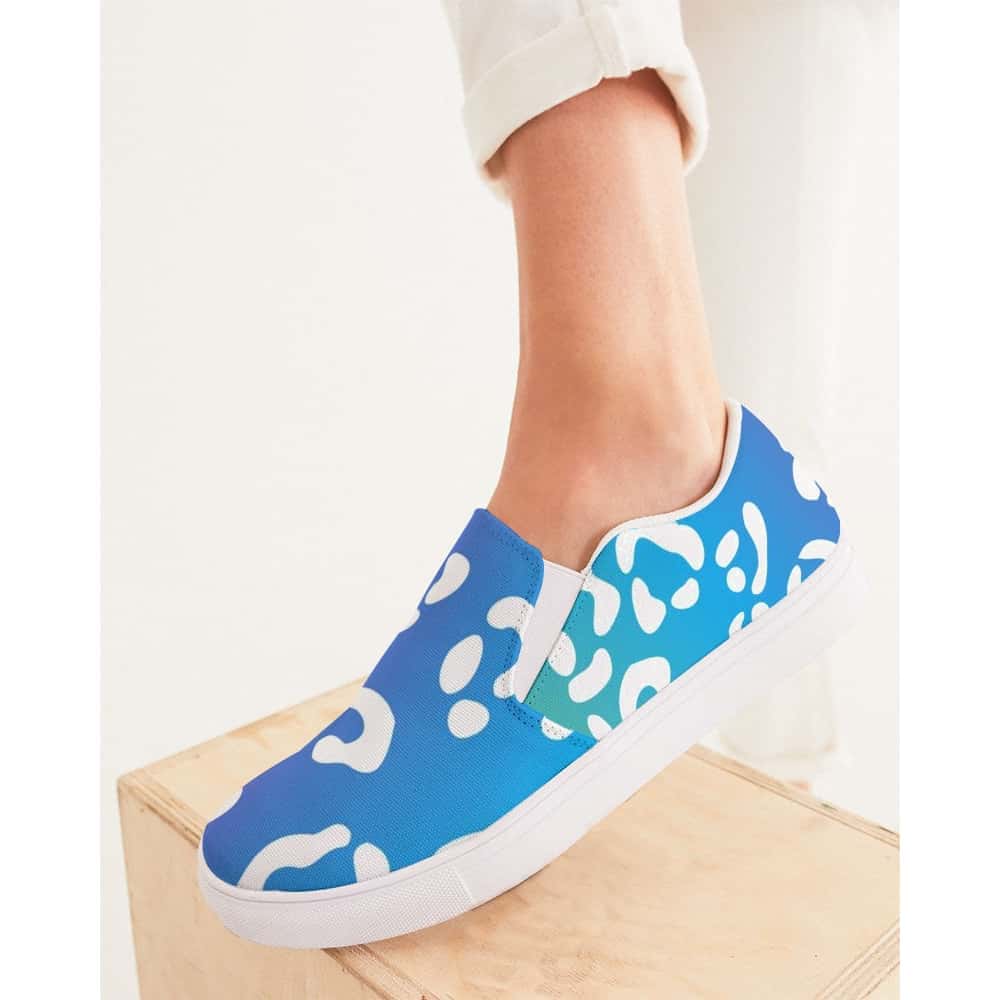 Rainbow Leopard Print Slip-On Canvas Shoes - $64.99 - Free