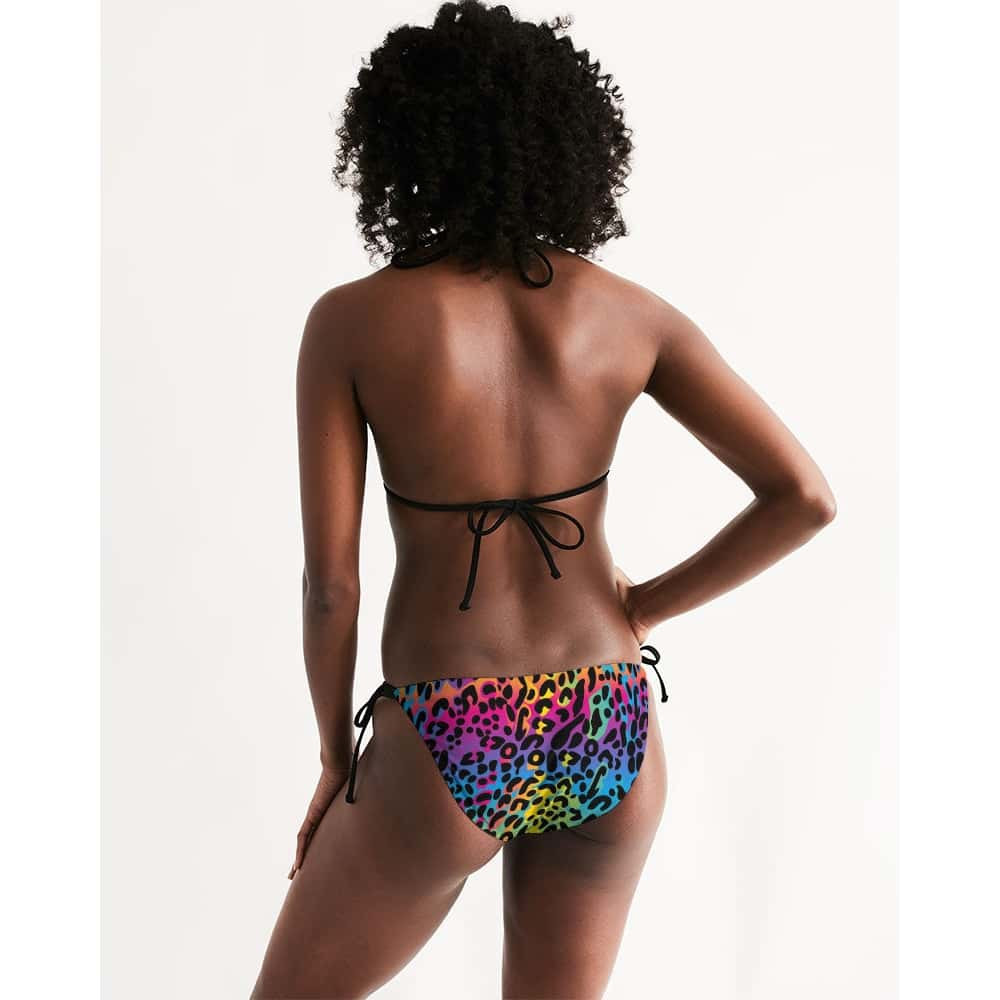 Purple leopard hot sale print bikini