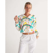 Rainbows and Unicorns Cropped Windbreaker