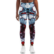 Red and Blue Galaxy Leggings