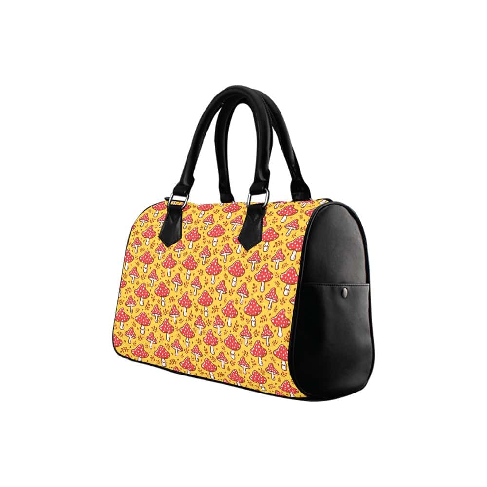 Red and Yellow Mushrooms Boston Handbag - $59.99 - Free