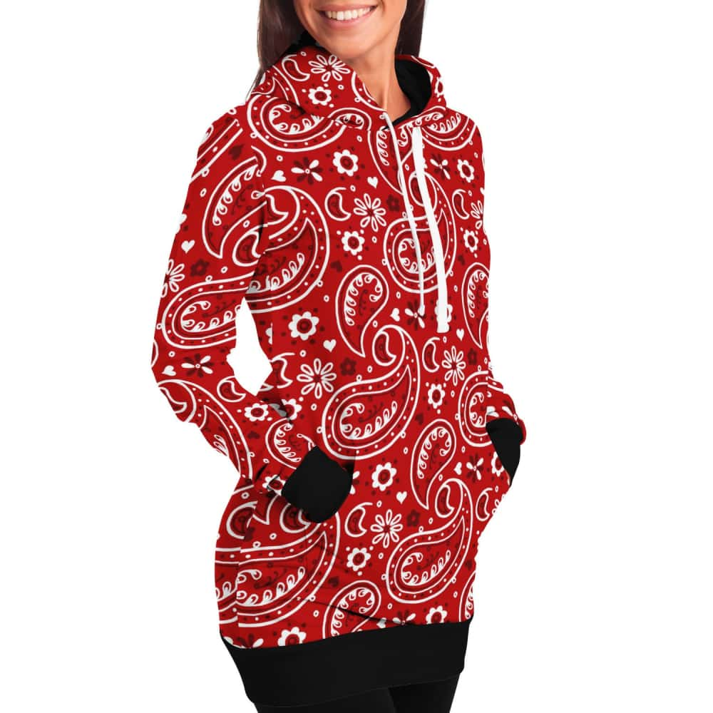 Red 2024 bandana hoodie