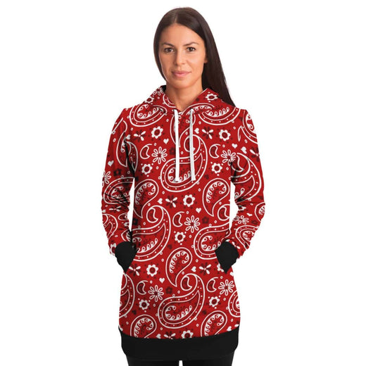 Scarlet Bandana Longline Hoodie