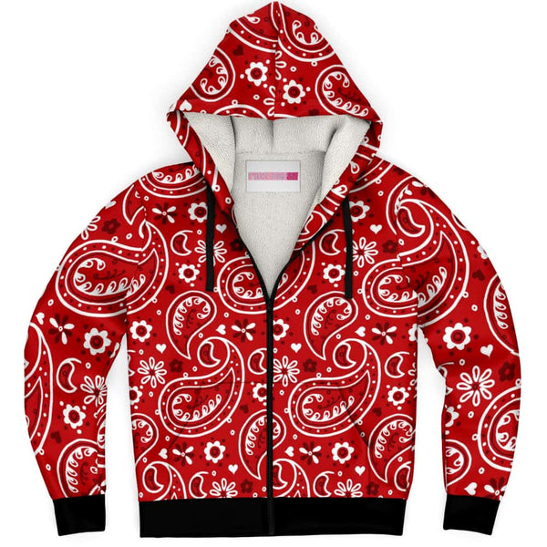Best Deal for Red Bandana Clothing for Men Jackets Blue Bandana Hoodie