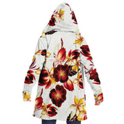 Red Flower Microfleece Cloak