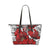 Red Flowers Leather Tote Bag Large - $64.99 - Free Shipping
