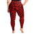 Red Snakeskin Pattern Plus Size Leggings - $48.99 Free
