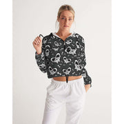 Scary Butterflies Cropped Windbreaker