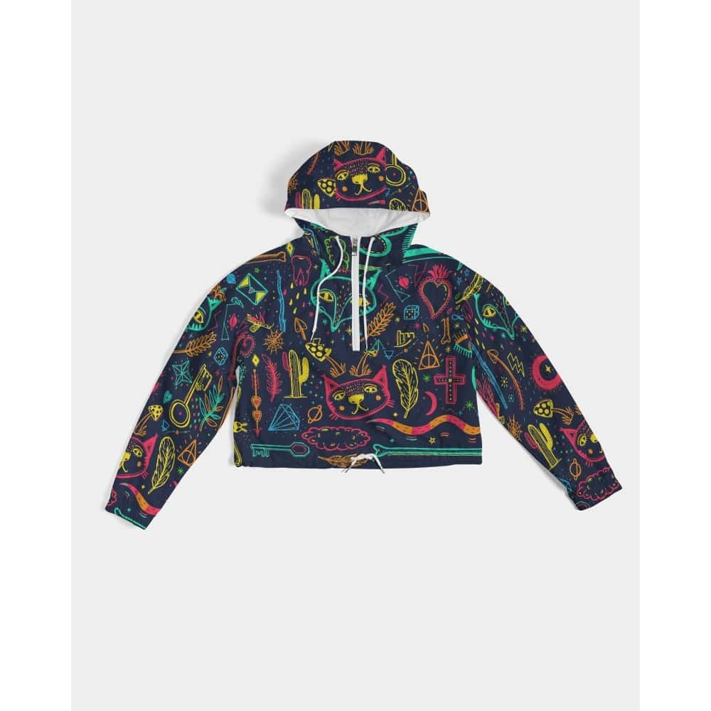 Sketches Cropped Windbreaker - $64.99 Free Shipping