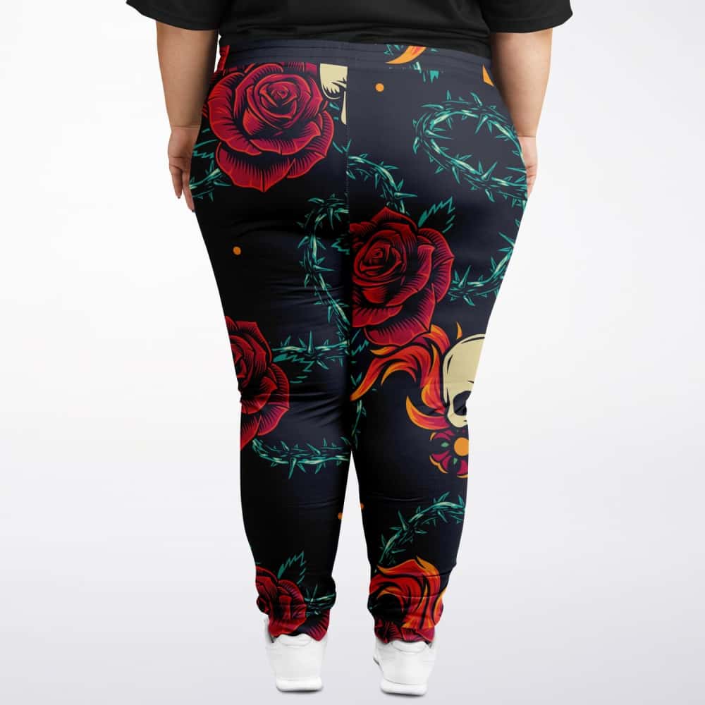 Skulls and Roses Plus Size Joggers - $69.99 Free Shipping