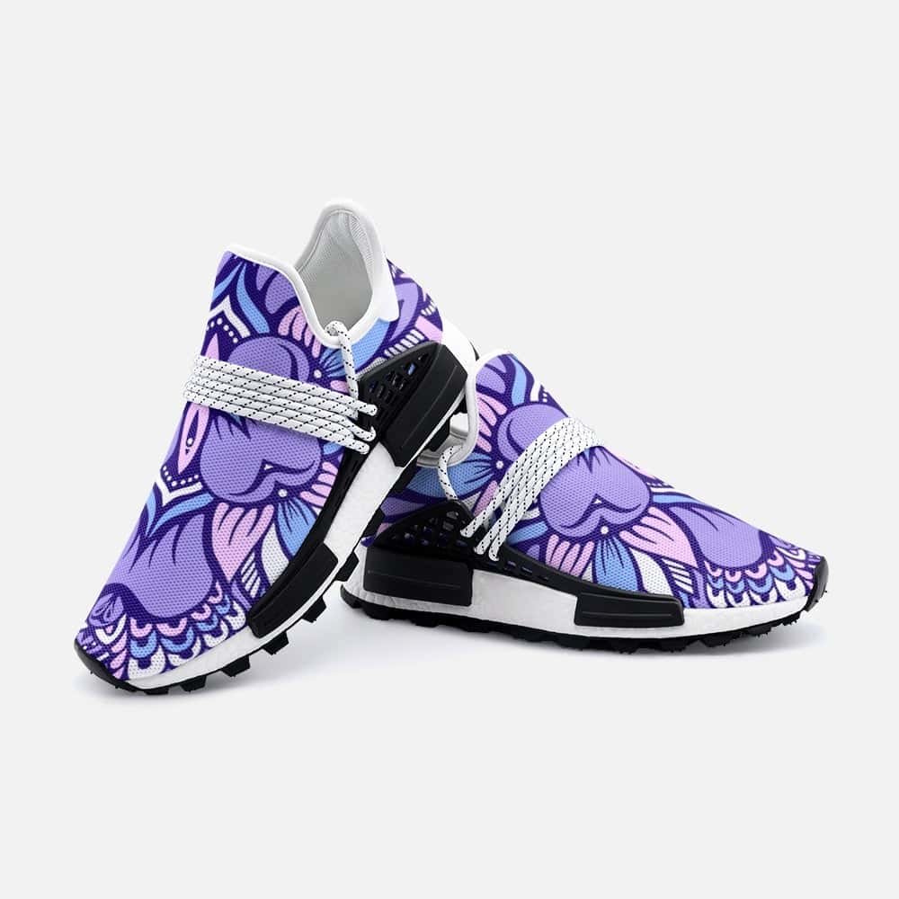 Soft Purple Mandala Flower Lightweight Sneaker S-1 - $67.99
