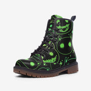 Spooky Cat Vegan Leather Boots