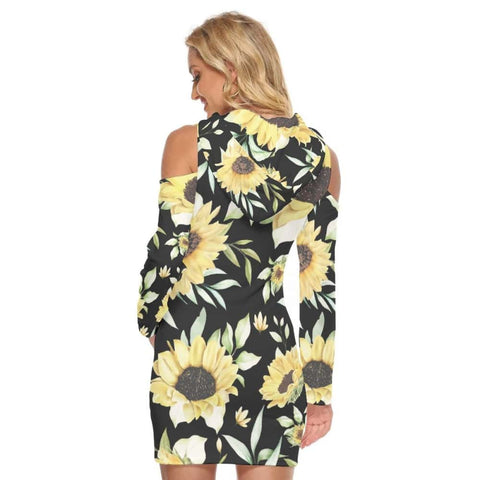 Sunflower Hoodie Dress - Free Shipping