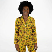 Sunflower Satin Pajamas