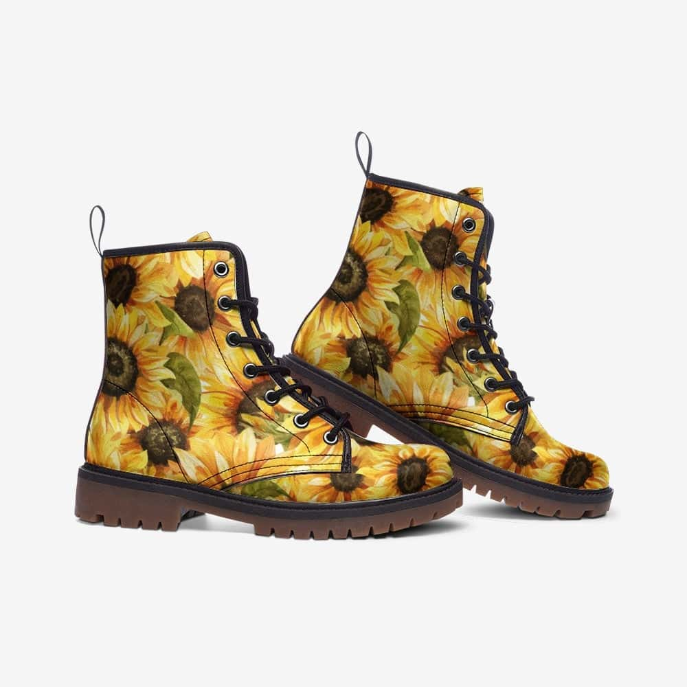 Sunflower Vegan Leather Boots - Free Shipping