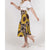 Sunflowers and Animal Print A-Line Midi Skirt - $59.99 -