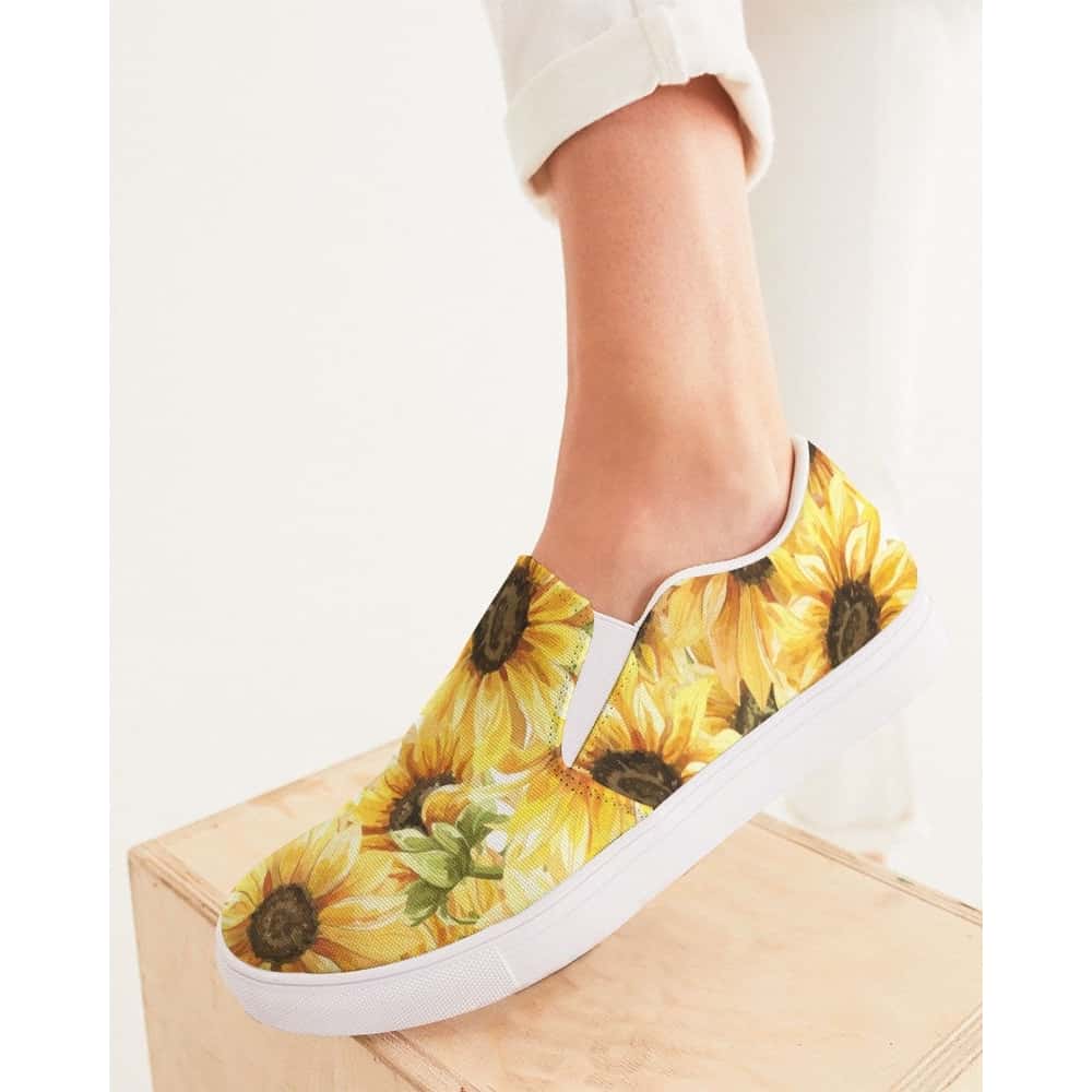 Sunflowers Slip-On Canvas Shoes - $64.99 - Free Shipping
