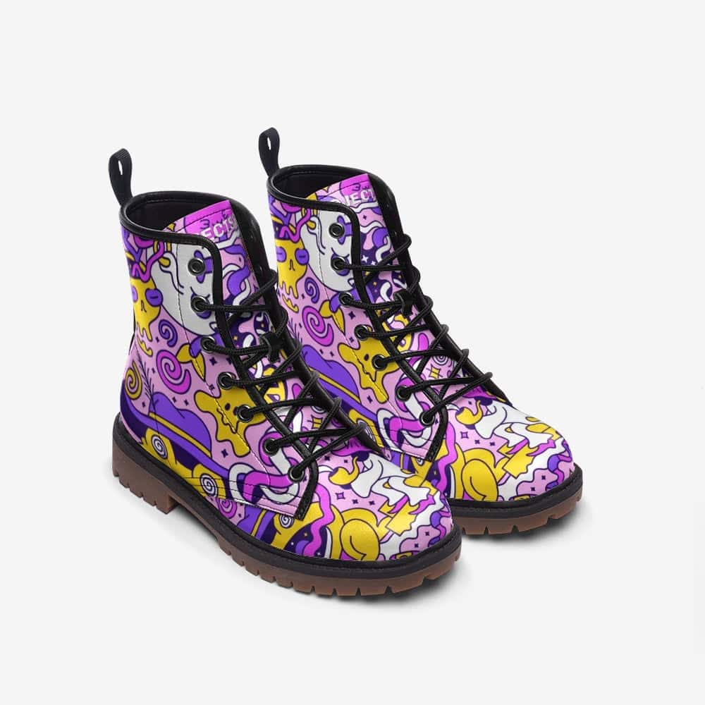 Trippy Vegan Leather Boots - $99.99 - Free Shipping