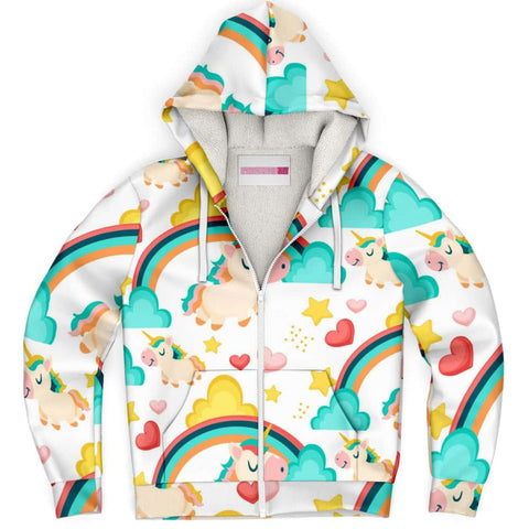 Unicorns and Rainbows Microfleece Zip Hoodie - $94.99 Free